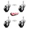 Service Caster 3.5 Inch Phenolic Wheel Swivel 10mm Threaded Stem Caster Set SCC-TS20S3514-PHR-M1015-4 - alternate 4